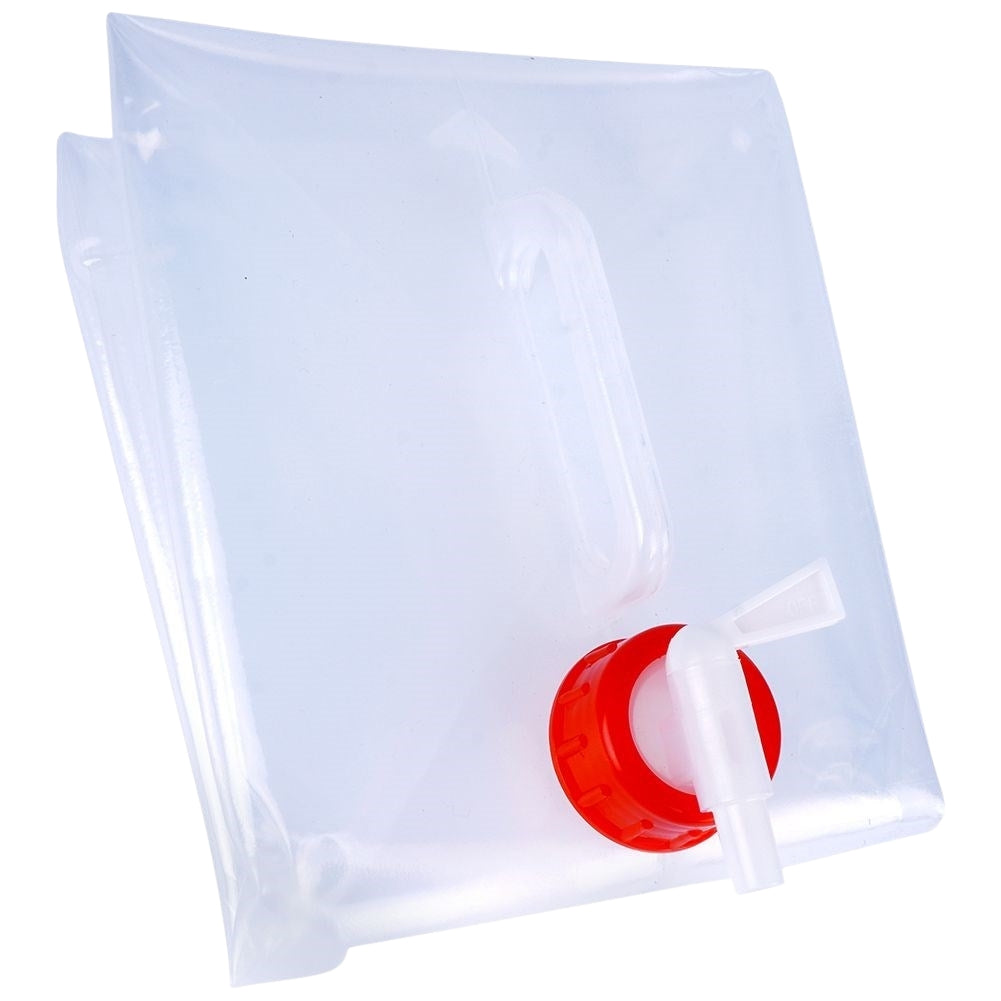 Collapsible water tank with faucet for travel and camping