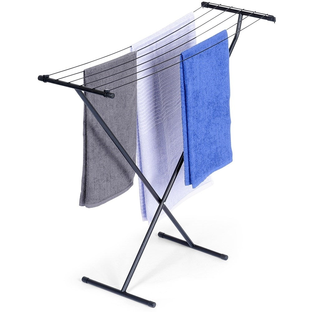 Collapsible, weatherproof drying rack for laundry