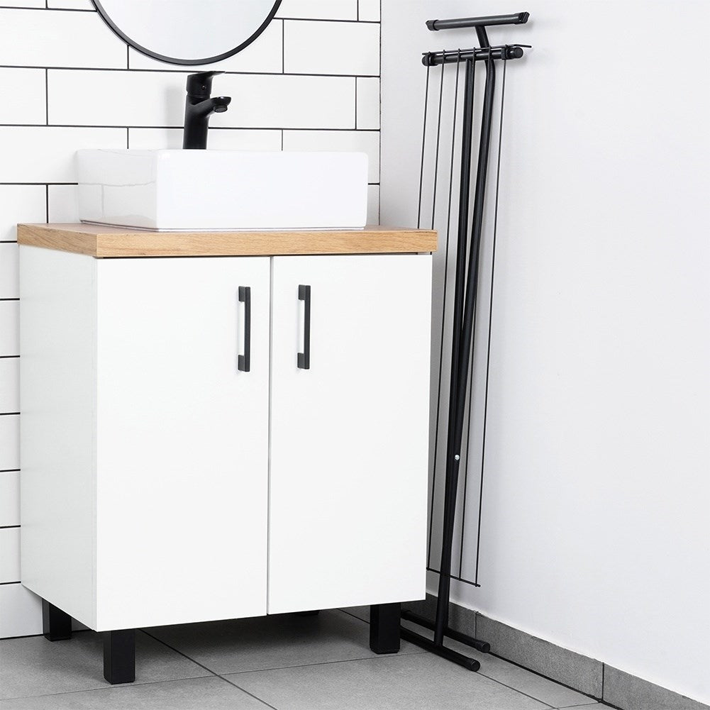 Collapsible, weatherproof drying rack for laundry