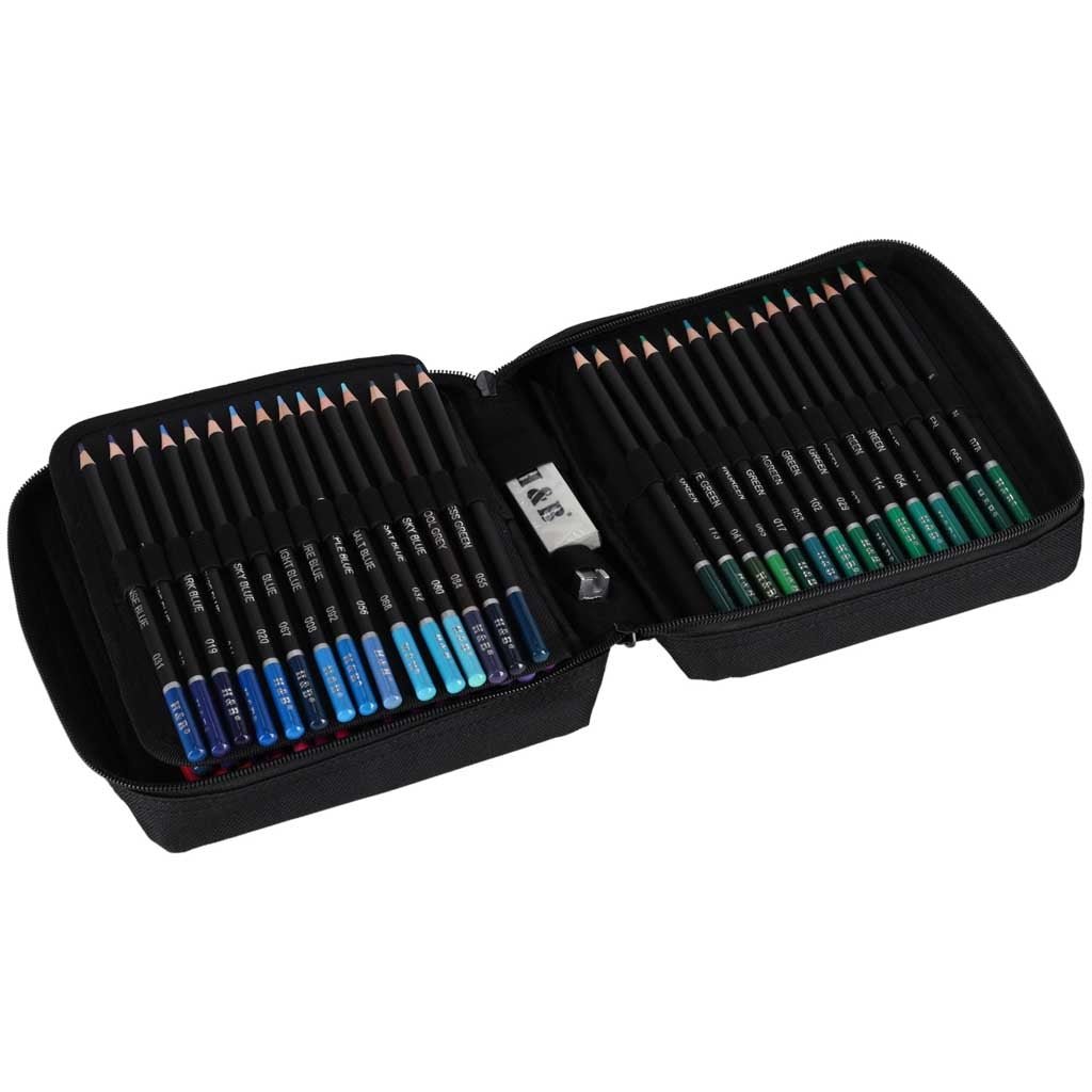 Colored Pencil Set with Case – 120 Pieces
