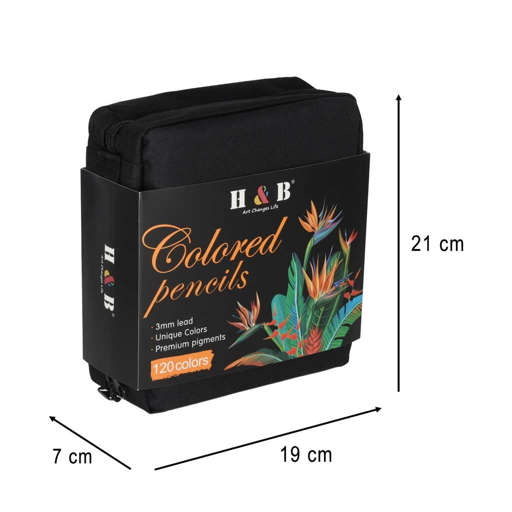 Colored Pencil Set with Case – 120 Pieces