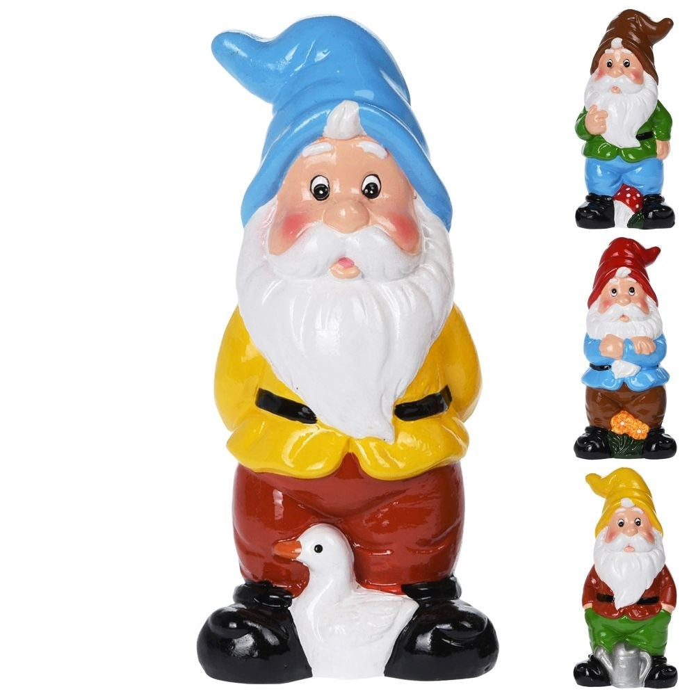 Colorful Ceramic Garden Santa - Weatherproof