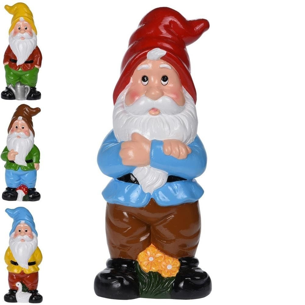 Colorful Ceramic Santa - Weatherproof Garden Decor