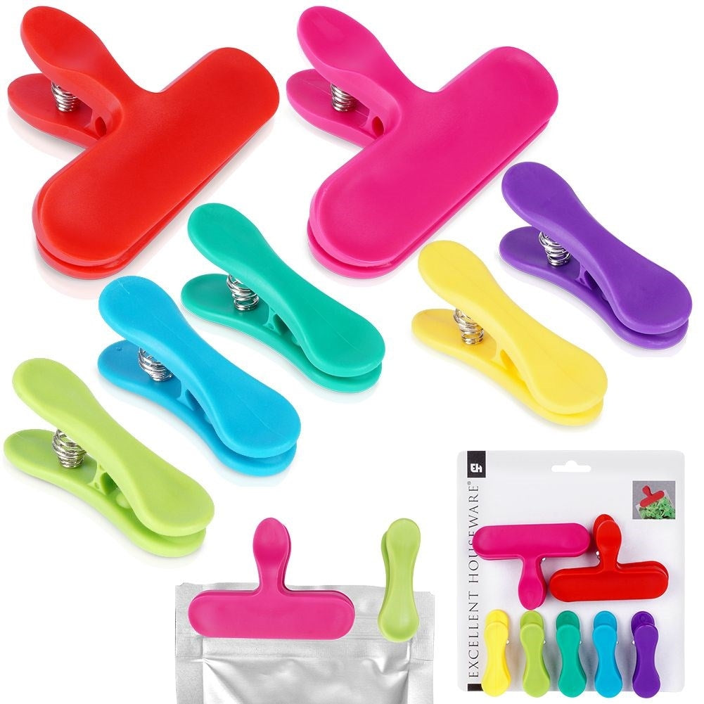 Colorful Easter clips - Seven pack for tight closure