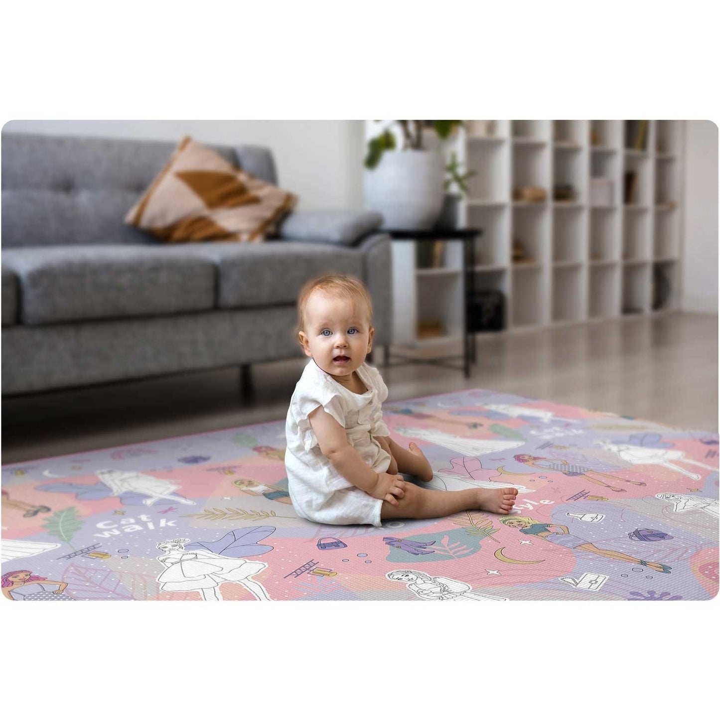 Colorful Scary Playmat, Rollable - 200 x 120 x 0.3 cm, Ricokids RK-343