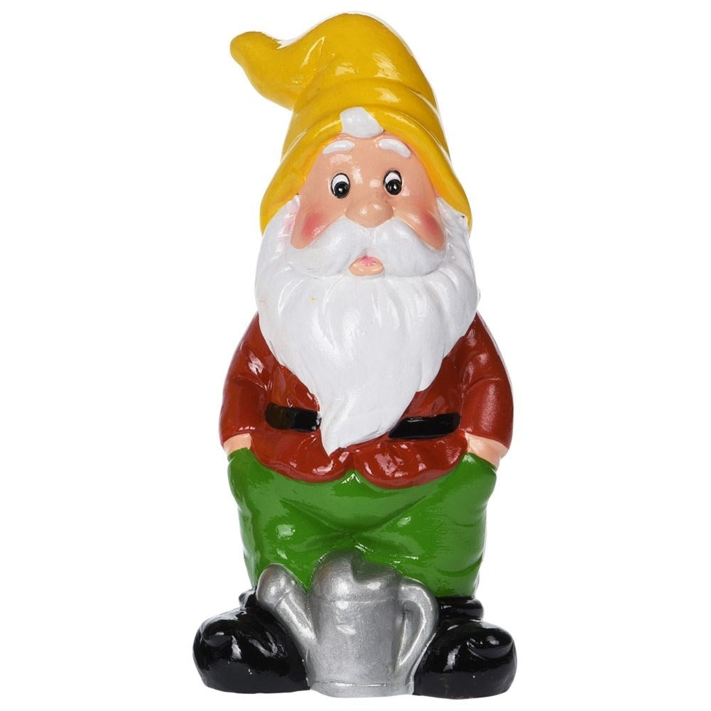 Colorful Weatherproof Garden Santa in Ceramics
