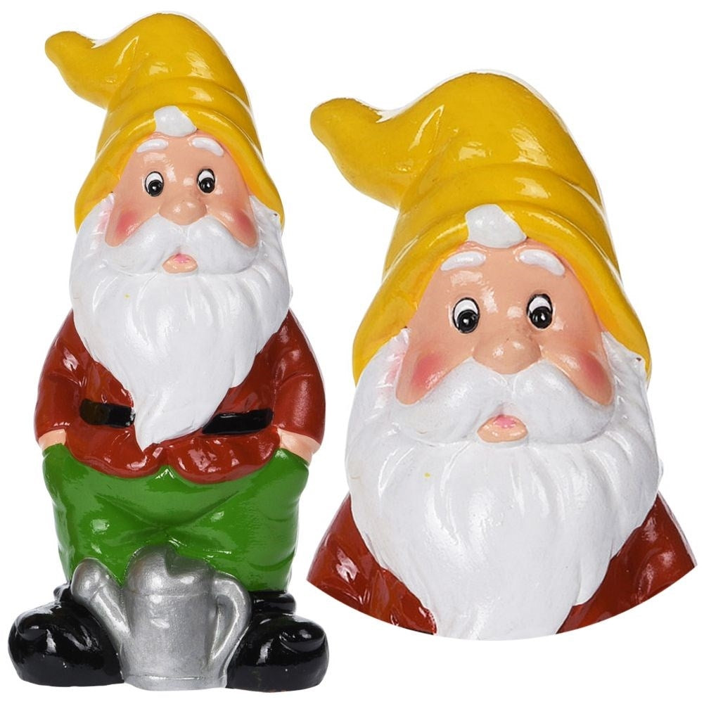 Colorful Weatherproof Garden Santa in Ceramics