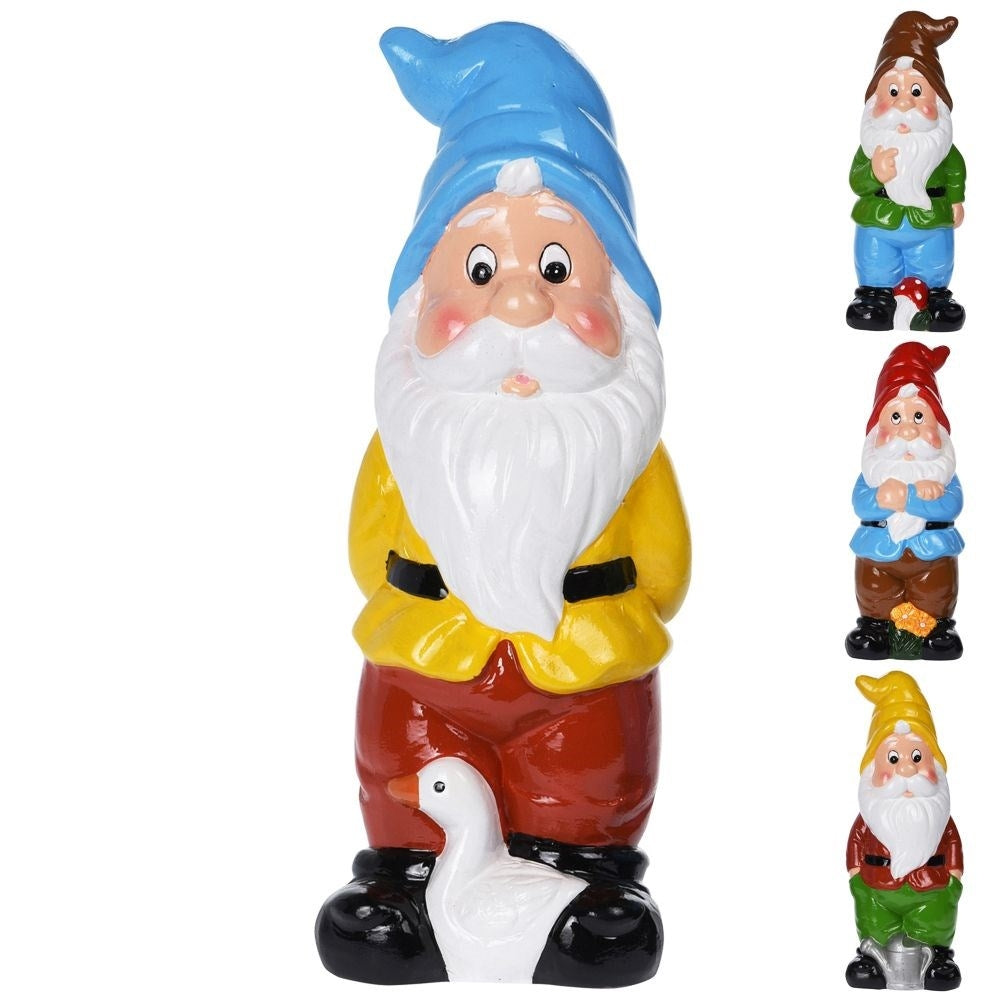 Colorful and Weatherproof Ceramic Garden Santa