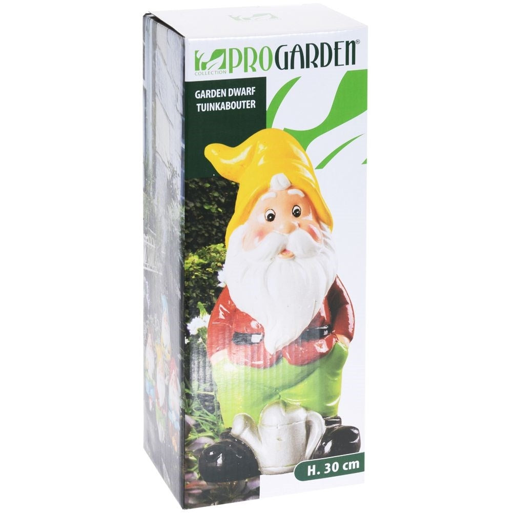 Colorful ceramic Santa - weatherproof garden figure