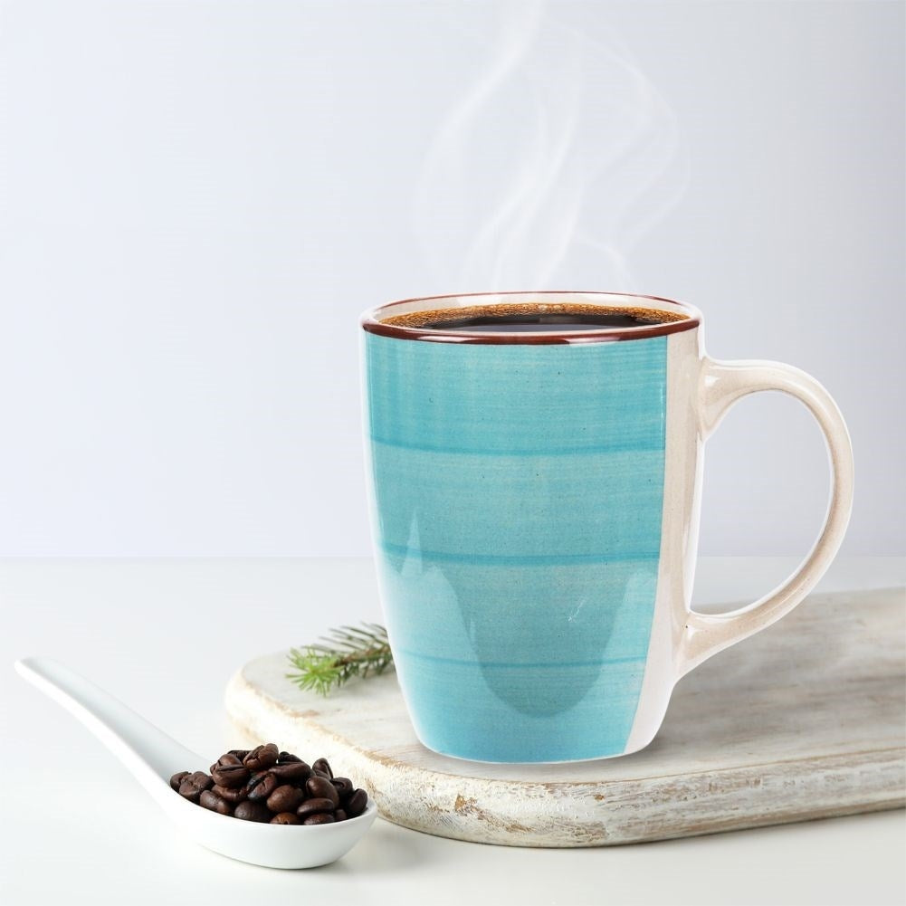 Colorful ceramic cups in gift box - set of 4