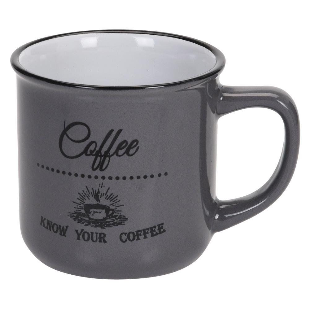 Colorful ceramic mugs 330 ml - set of 3 in gift box