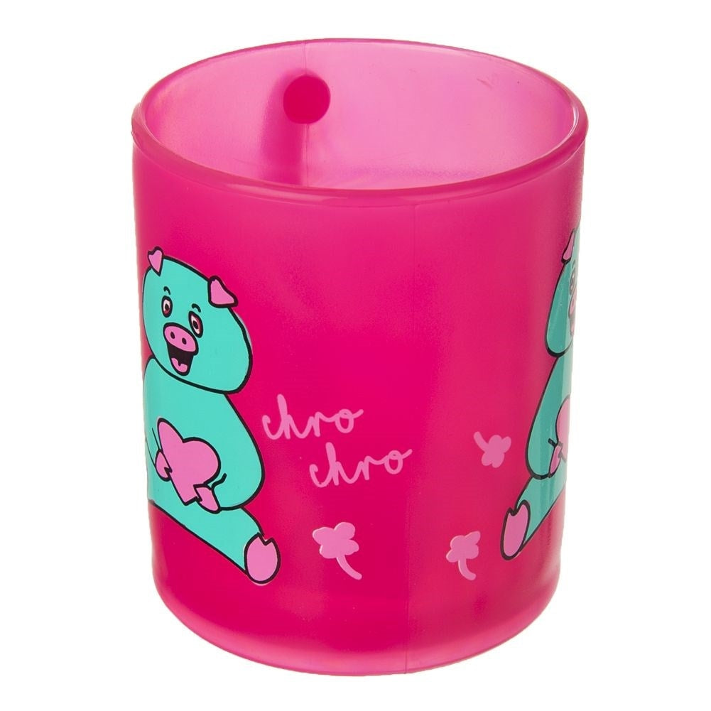 Colorful children's mug with pig cult motif - microwave safe