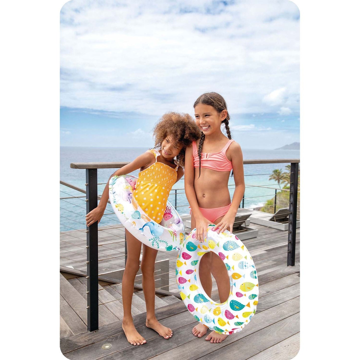 Colorful fish swimming ring 61 cm INTEX 59241