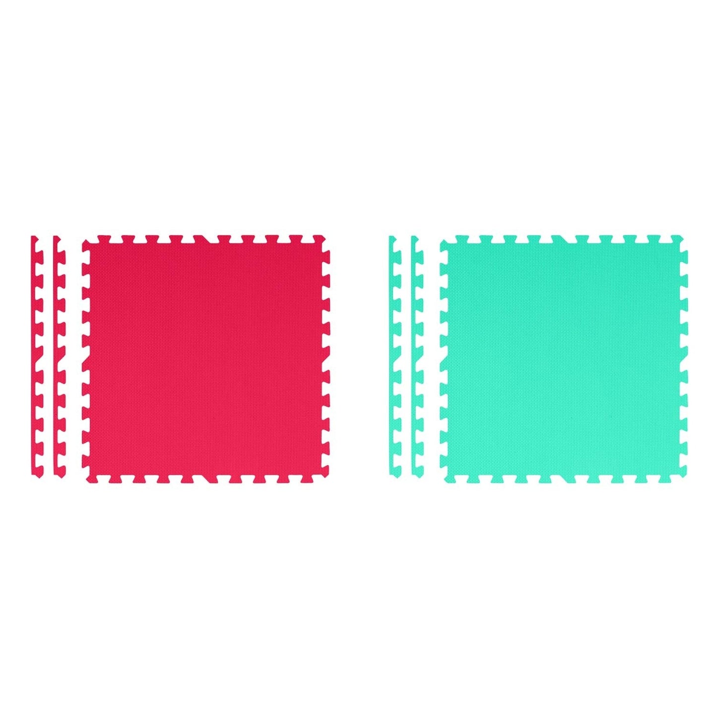 Colorful foam rubber puzzle mat 180x180 cm - Set of 9 pieces