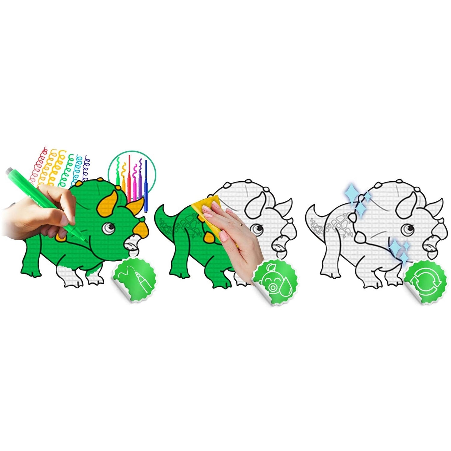 Colorful painting felt, rollable 120 x 90 x 0.3 cm Ricokids RK-344