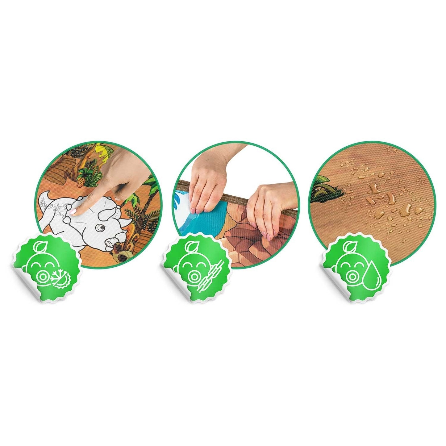 Colorful painting felt, rollable 120 x 90 x 0.3 cm Ricokids RK-344
