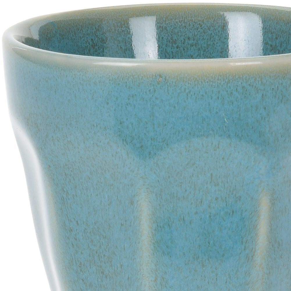 Colorful porcelain mugs for hot and cold drinks