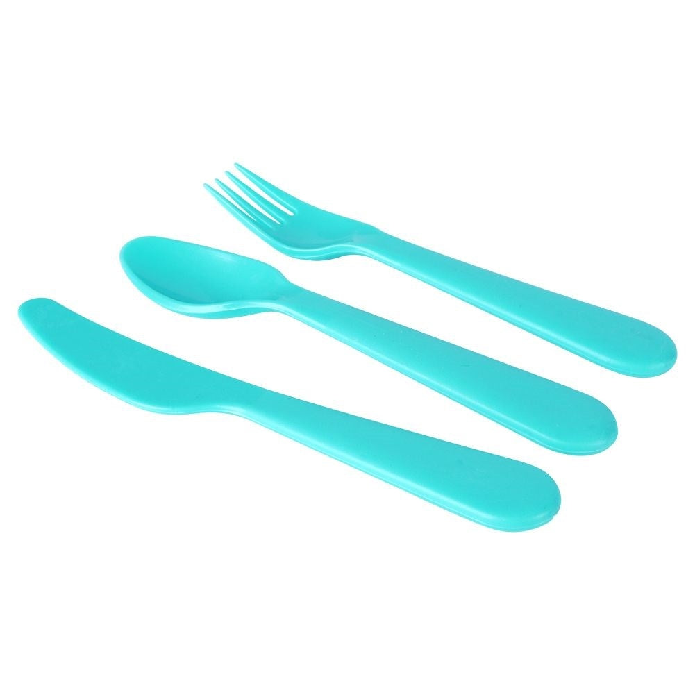 Colorful reusable children's cutlery - 18 pieces in durable material