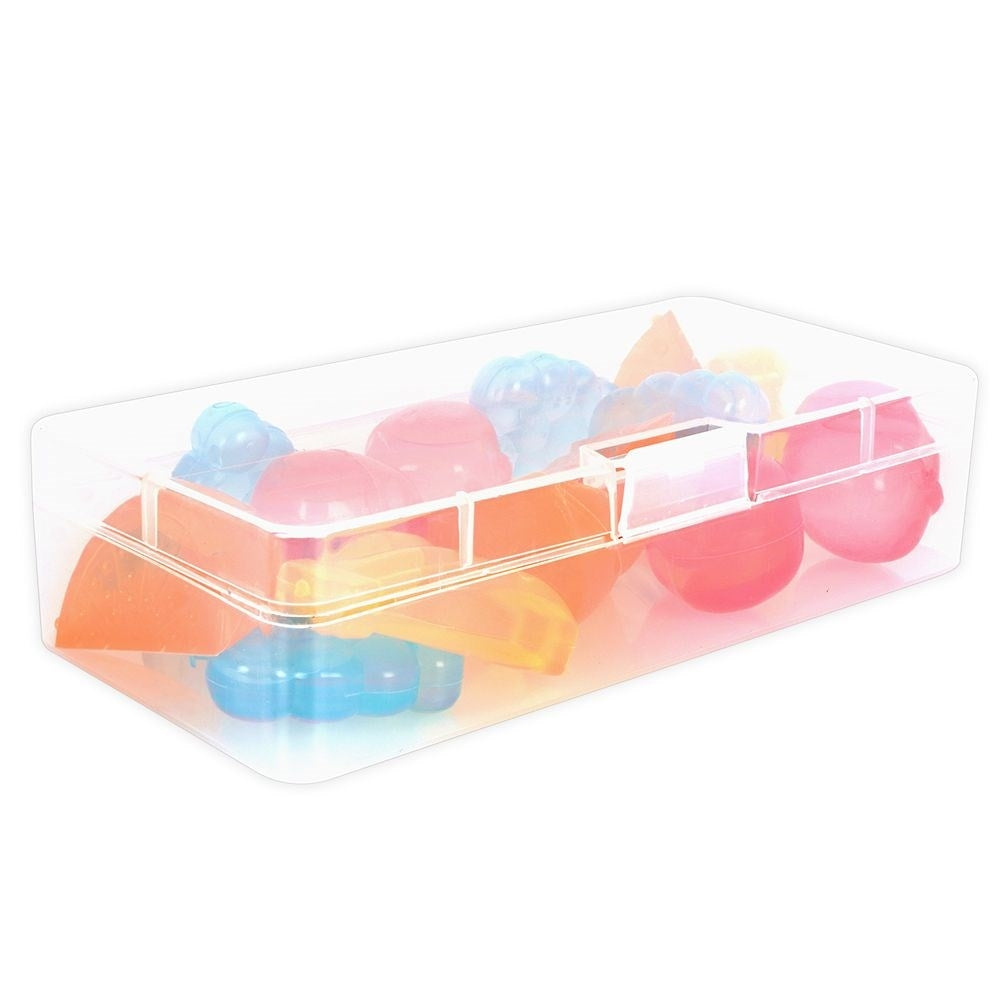 Colorful reusable ice cubes in fruit shape, set of 14