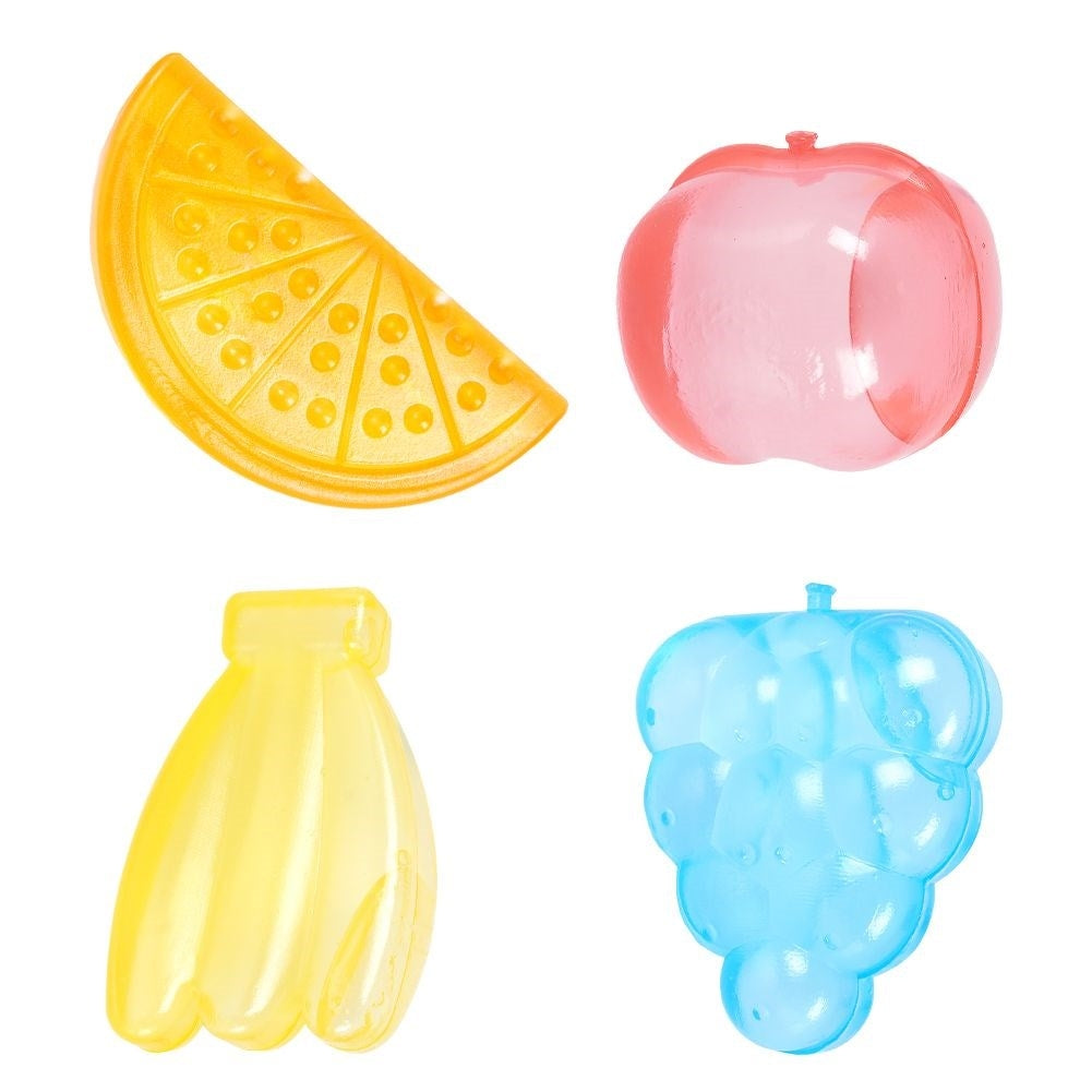 Colorful reusable ice cubes in fruit shape, set of 14