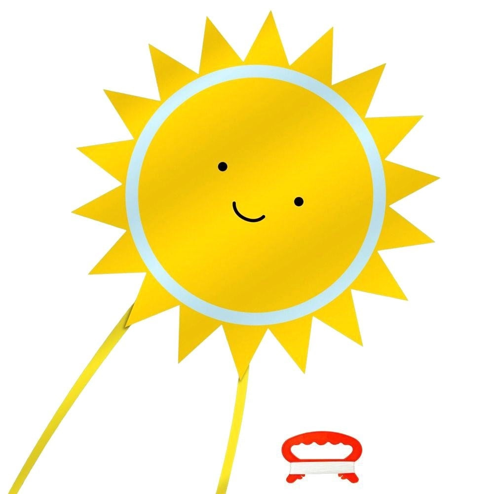 Colorful sun kite with 36m line for children and adults