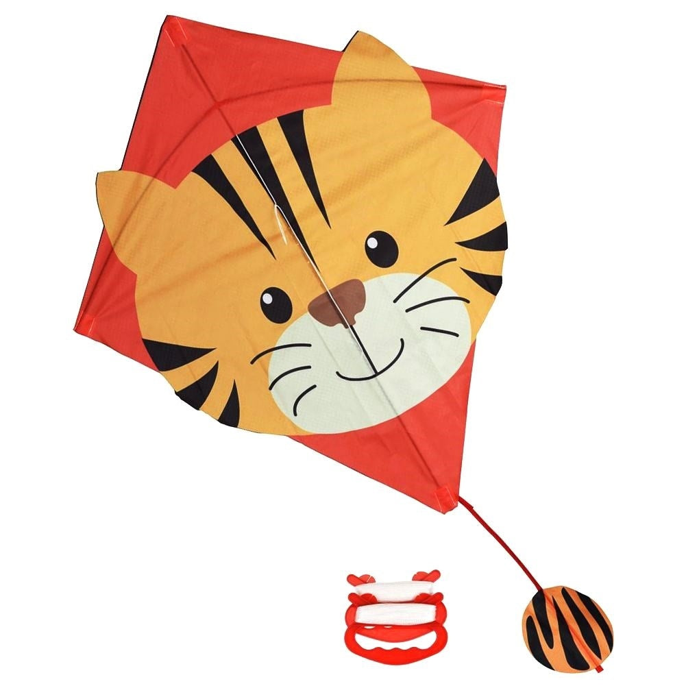 Colorful tiger kite with 30m line for fantastic entertainment