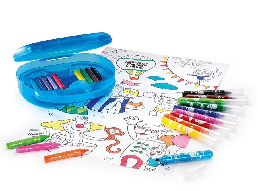 Colorpeps Jumbo art set with crayons case