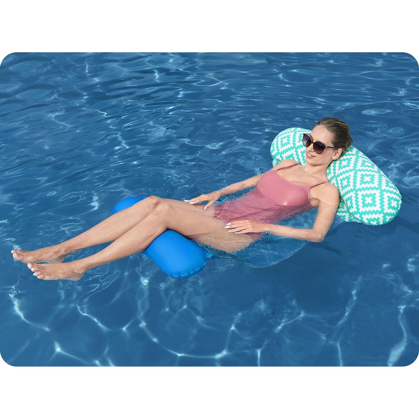 Comfort Plush Bestway 43555 inflatable mattress for swimming