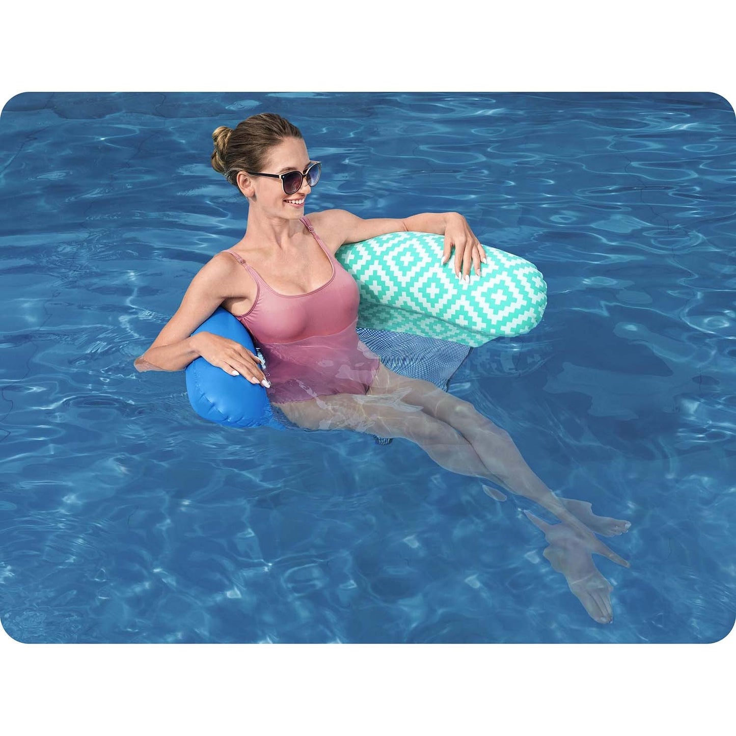 Comfort Plush Bestway 43555 inflatable mattress for swimming