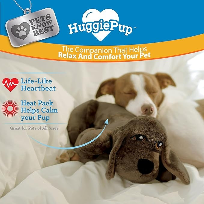 Comfort Plush Dog Toy with Heartbeat & Heat Pack