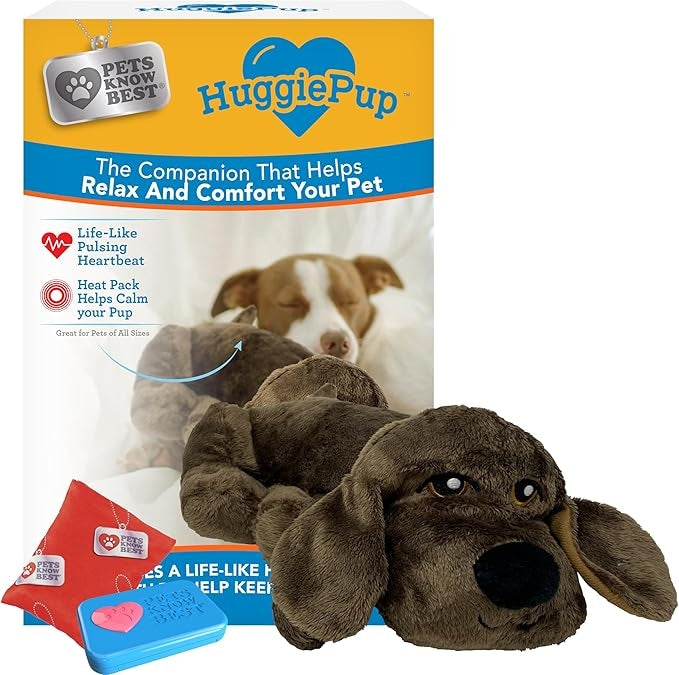 Comfort Plush Dog Toy with Heartbeat & Heat Pack