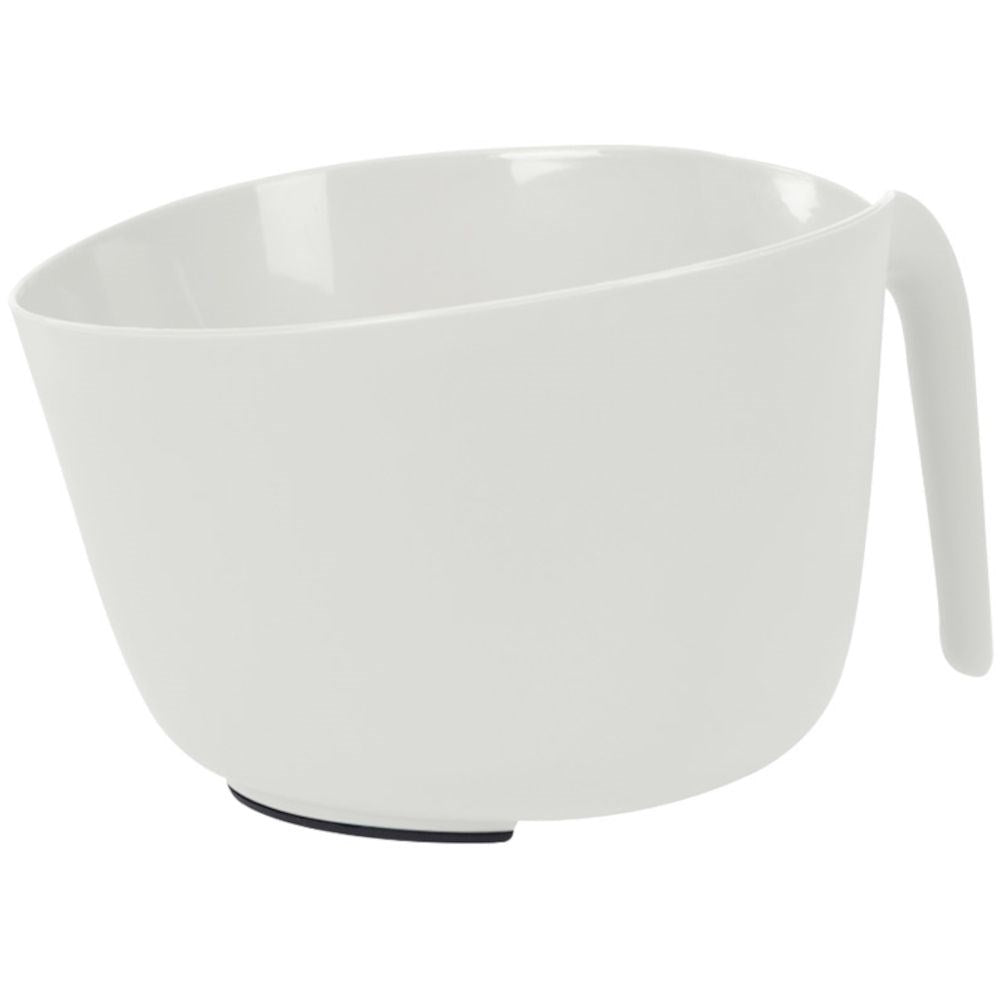 Comfortable bowl with handle, non-slip bottom, 3L capacity