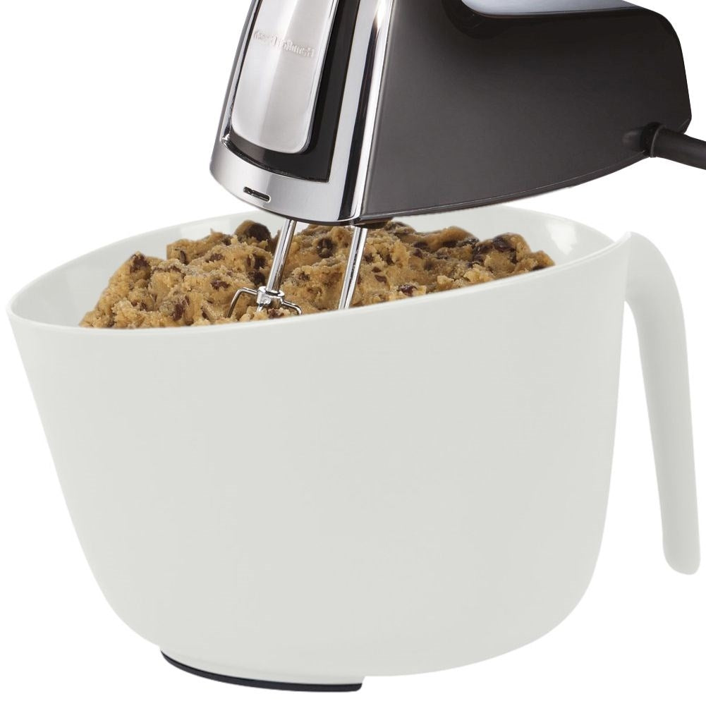 Comfortable bowl with handle, non-slip bottom, 3L capacity