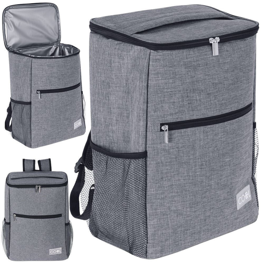 Comfortable cooler bag backpack for food and drinks, hot/cold.