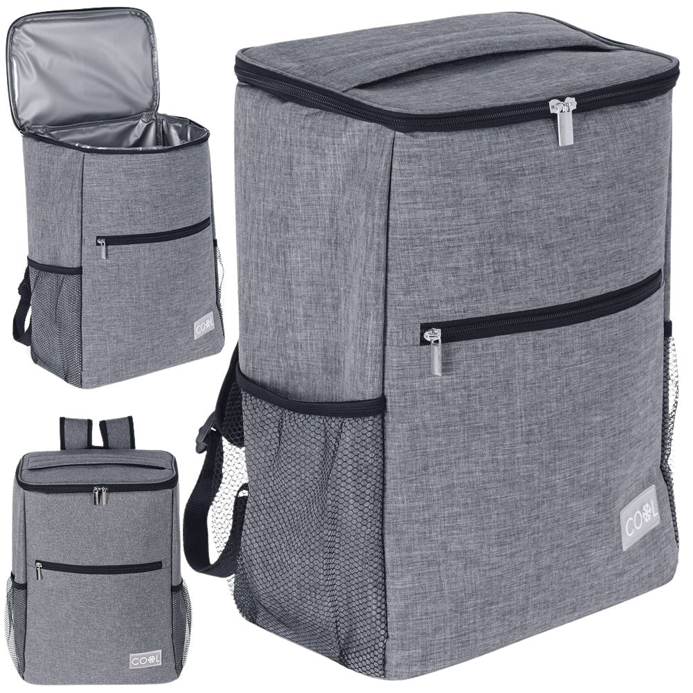 Comfortable cooler bag backpack for food and drinks, hot/cold.