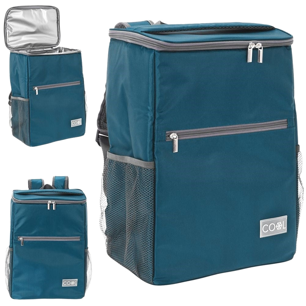 Comfortable cooler bag in backpack format for food and drinks