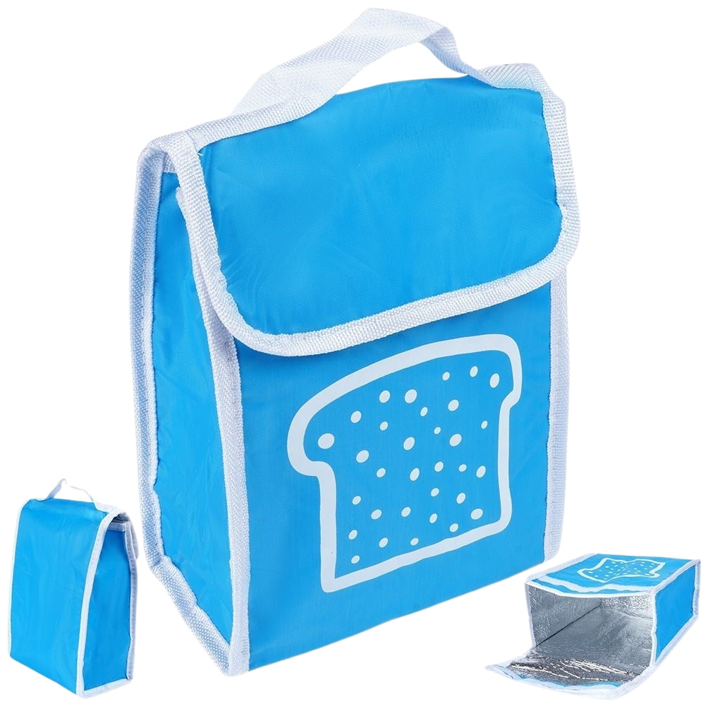 Comfortable cooler bag in practical lunch format for food and drink