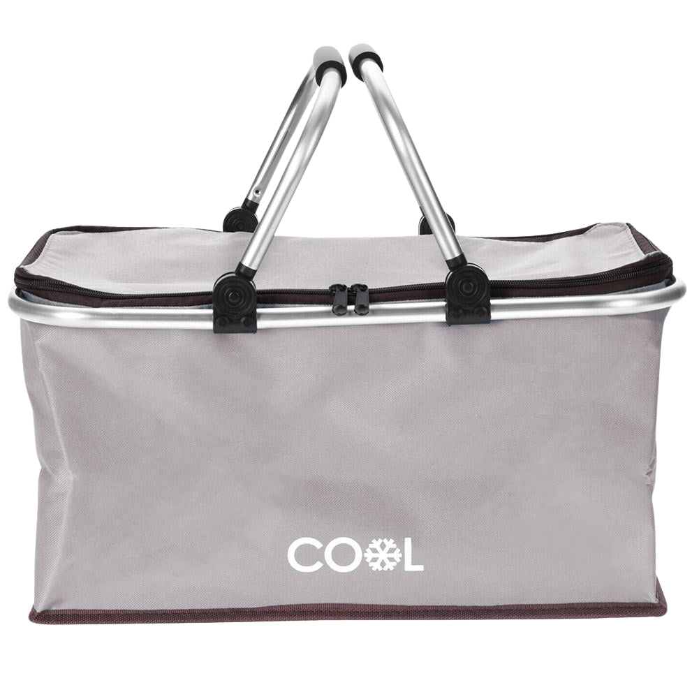 Comfortable cooler bag with reinforced bottom and comfortable handles