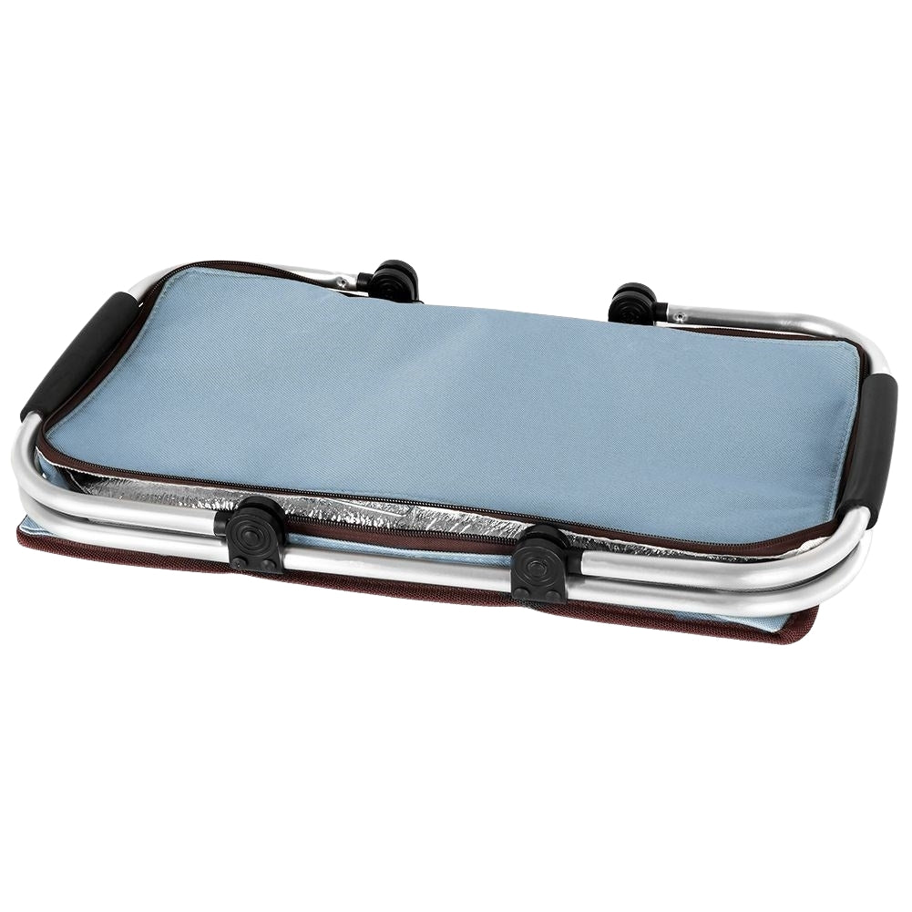 Comfortable cooler bag with reinforced bottom and comfortable handles