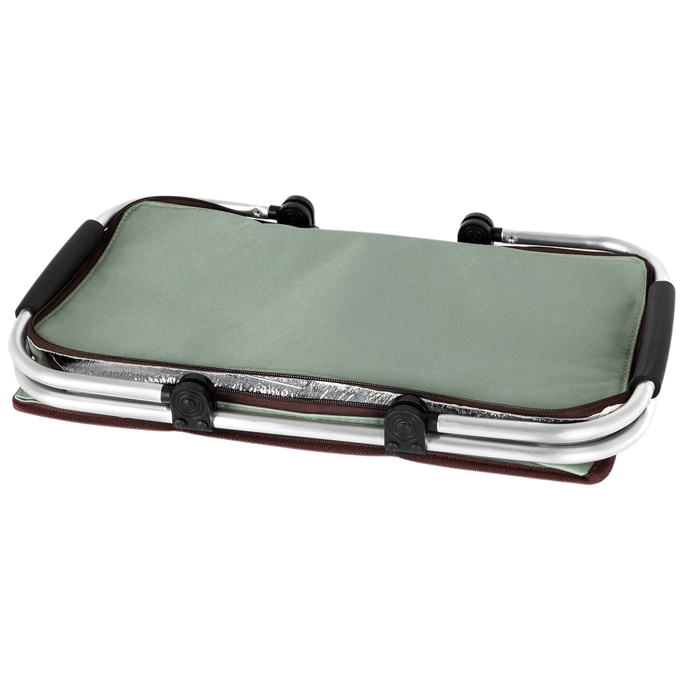 Comfortable cooling basket with closable top and reinforced bottom