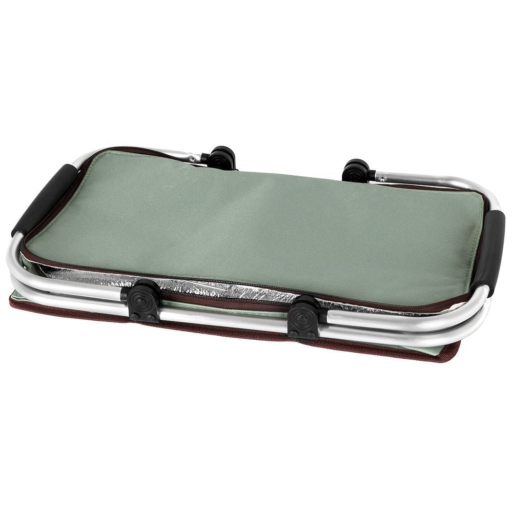 Comfortable cooling basket with closable top and reinforced bottom