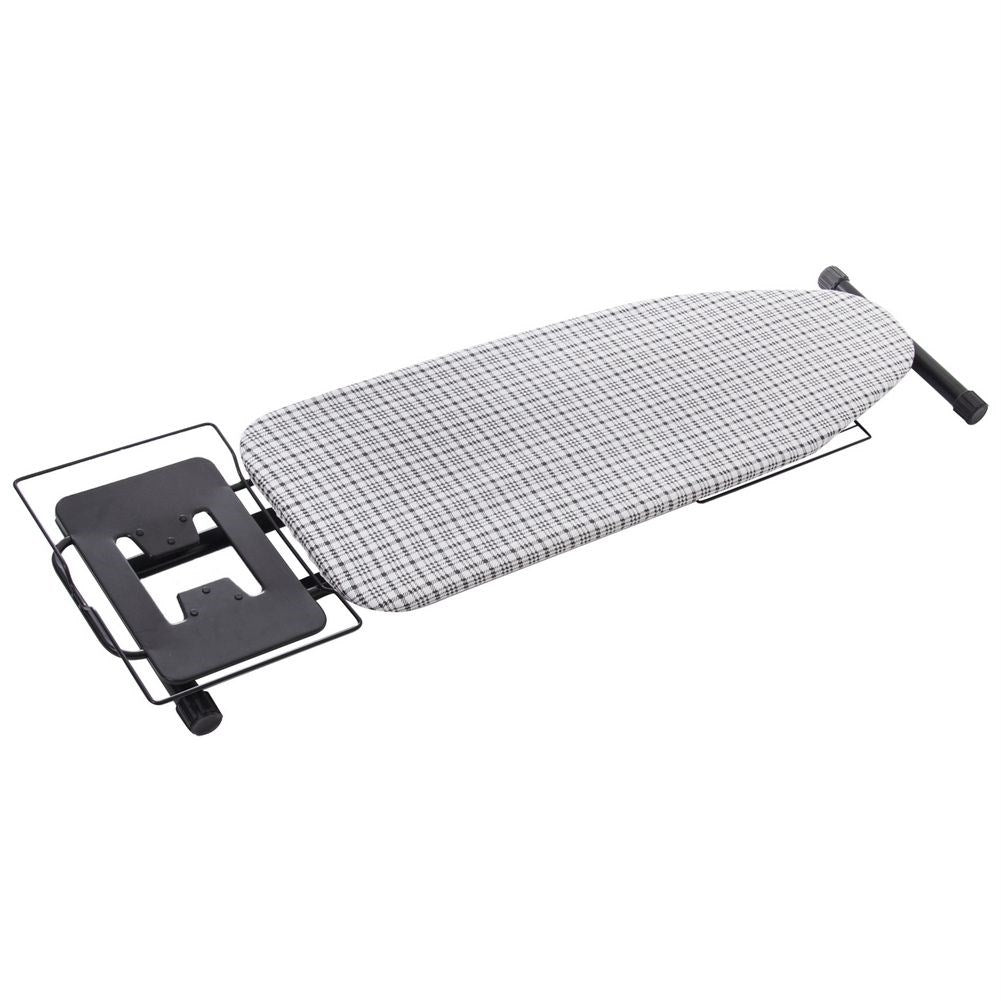 Comfortable ironing board with holder and non-slip legs