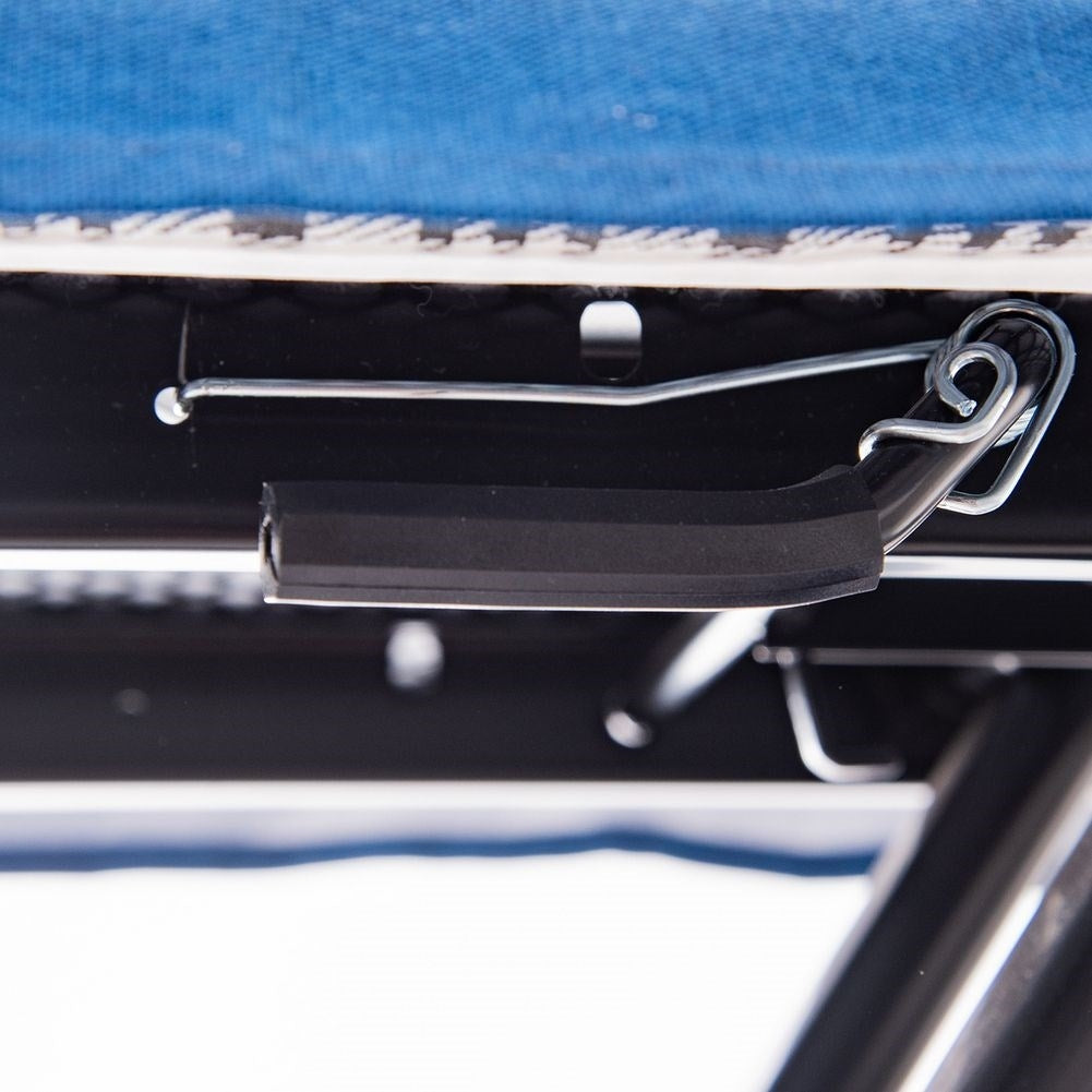Comfortable ironing board with holder and non-slip legs