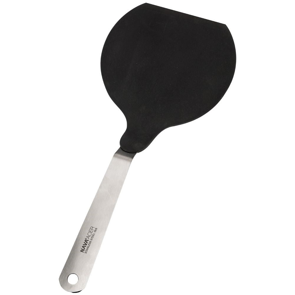 Comfortable kitchen spatula for pancakes and fried eggs