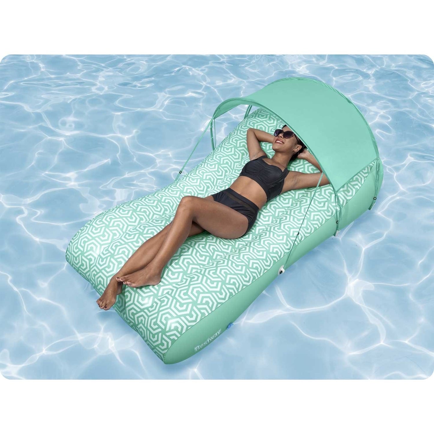 Comfy Chill Bestway 43729 swimming chair mattress with canopy