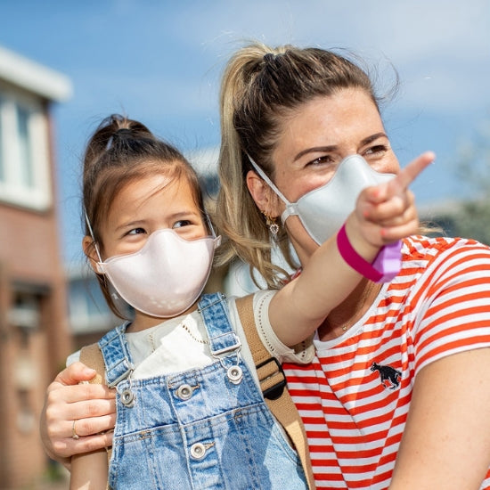 Community Face Mask, Organic Blue, 31 Filters Included