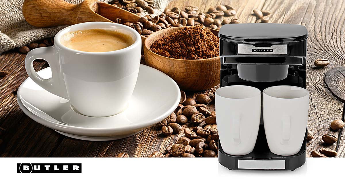 Compact Coffee Maker, 2 Cups, 0.25L, Auto Shut-Off