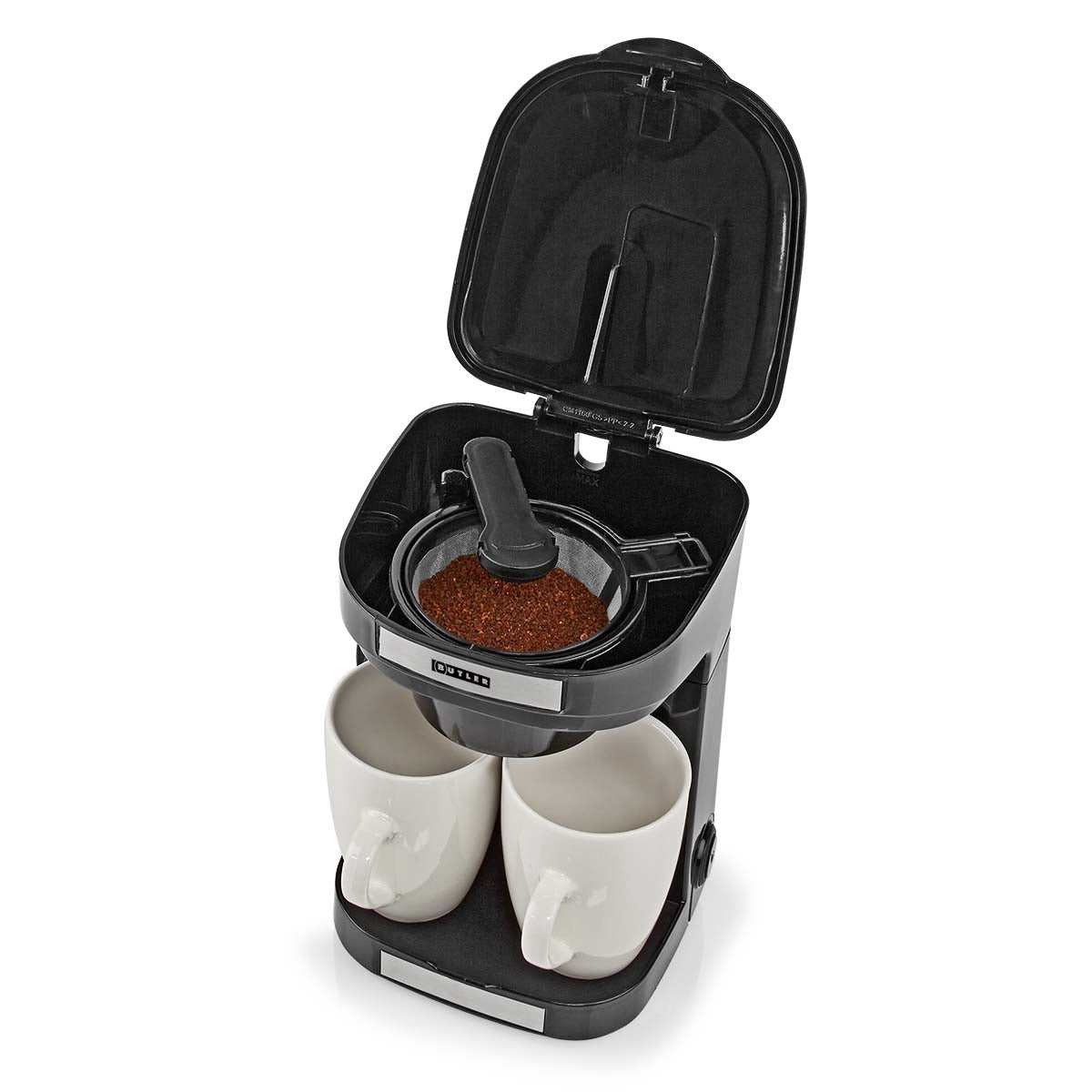 Compact Coffee Maker, 2 Cups, 0.25L, Auto Shut-Off