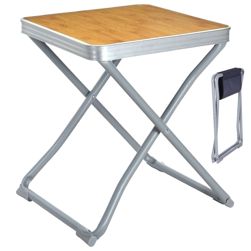 Compact camping table: weatherproof, sturdy metal legs