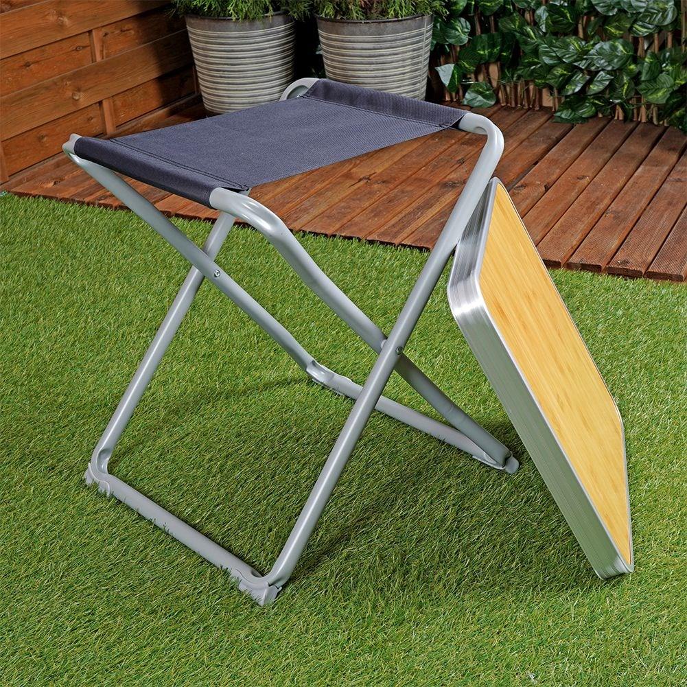 Compact camping table: weatherproof, sturdy metal legs